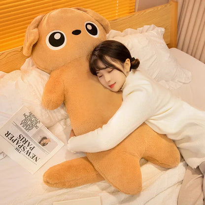 Big Cute Gray Plush Dog Toy - Fesara