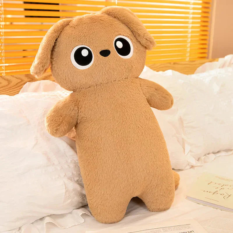 Big Cute Gray Plush Dog Toy