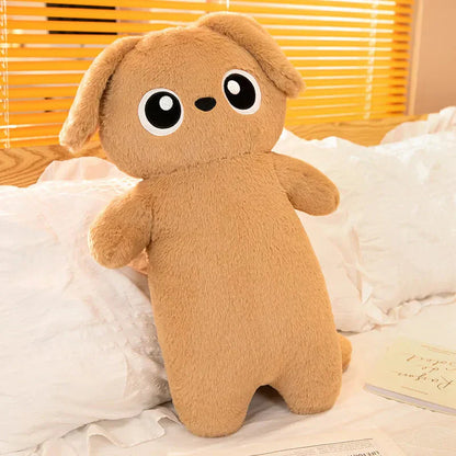 Big Cute Gray Plush Dog Toy