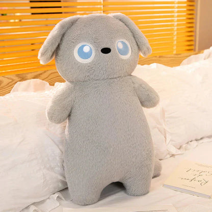 Big Cute Gray Plush Dog Toy