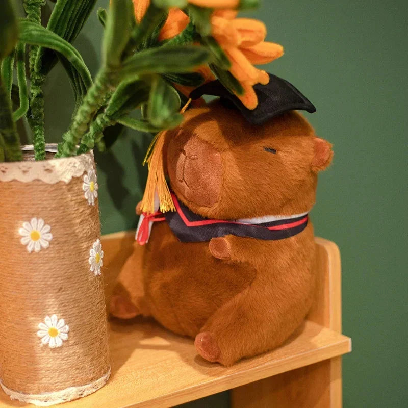 Funny Grad Cap Plush Toy