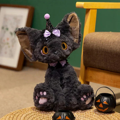 Spooky Black Kitty Soft Plush Toys