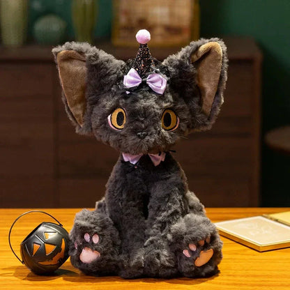 Spooky Black Kitty Soft Plush Toys - Fesara
