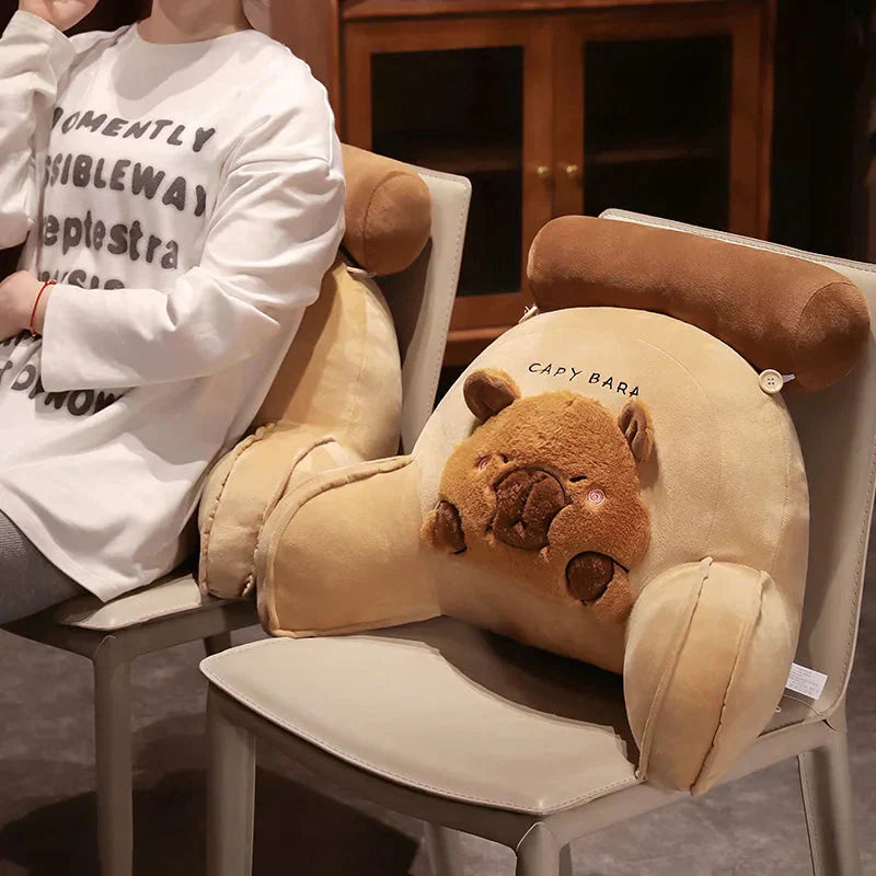 Large Rodent Shaped Soft Cushion Back Support Pillow