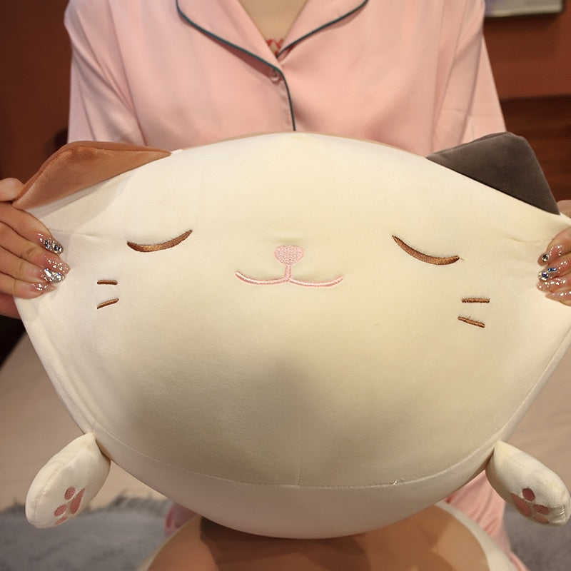 Big Soft Caramel Kitten Teddy Plush