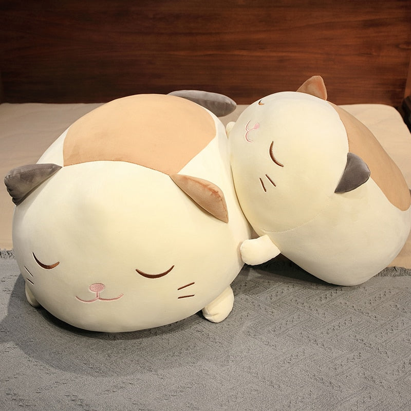 Big Soft Caramel Kitten Teddy Plush