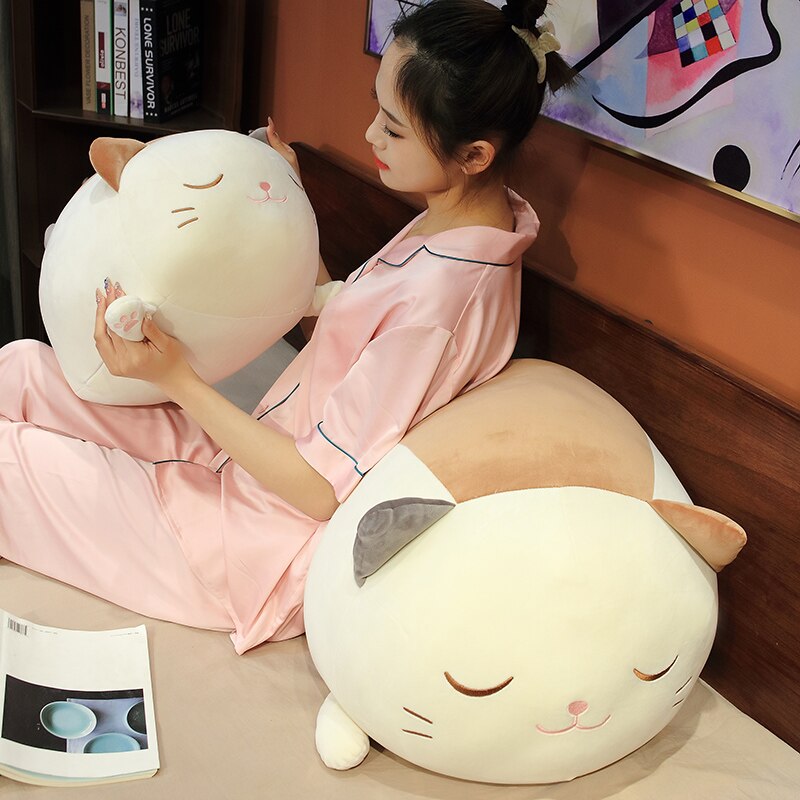 Big Soft Caramel Kitten Teddy Plush