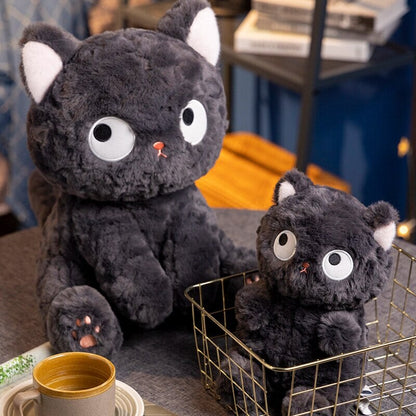 Adorable Black Kitten Soft Plush Toy