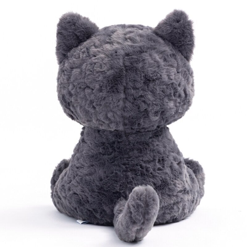 Adorable Black Kitten Soft Plush Toy - Fesara