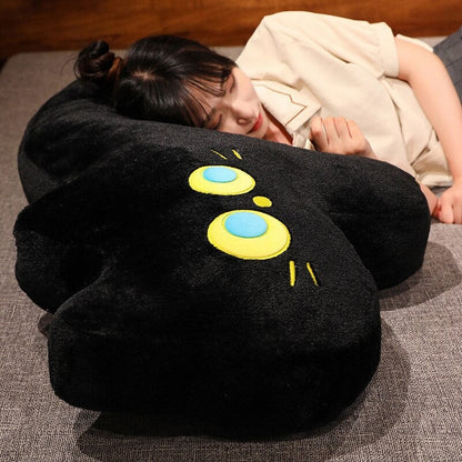 Cute Black Kitten Soft Plush Pillow