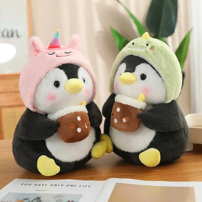 Cute Baby Penguin Soft Toys with Caps