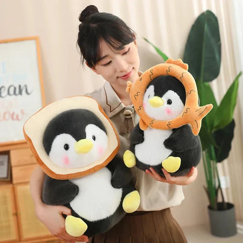 Cute Baby Penguin Soft Toys with Caps