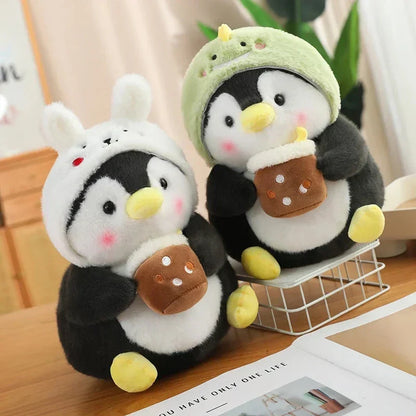 Cute Baby Penguin Soft Toys with Caps