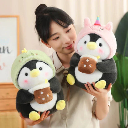 Cute Baby Penguin Soft Toys with Caps