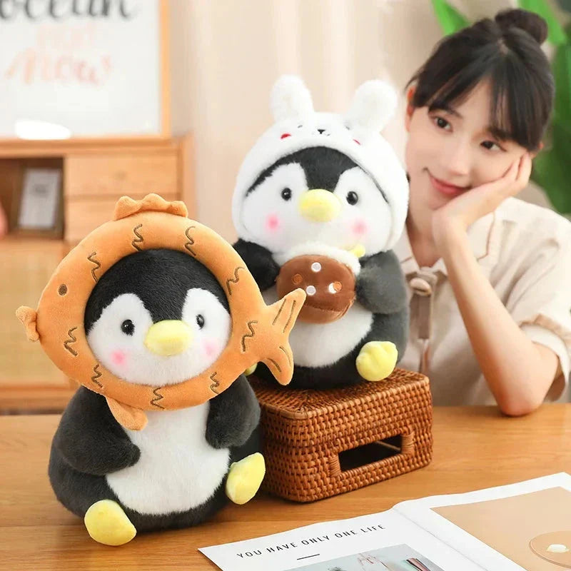 Cute Baby Penguin Soft Toys with Caps