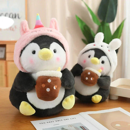 Cute Baby Penguin Soft Toys with Caps