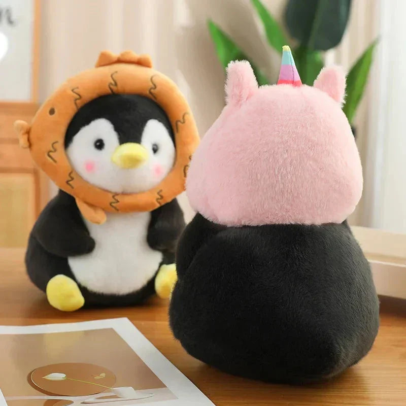 Cute Baby Penguin Soft Toys with Caps
