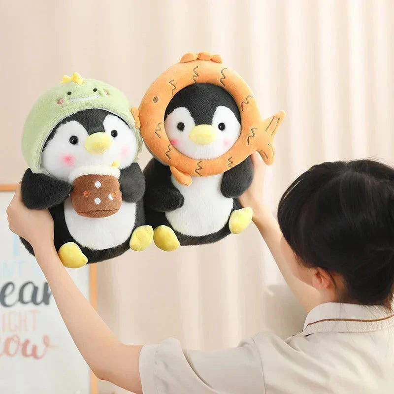 Cute Baby Penguin Soft Toys with Caps