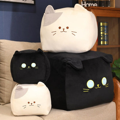 Cute Black White Kitten Soft Plush Toys - Fesara