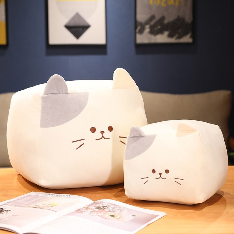 Cute Black White Kitten Soft Plush Toys
