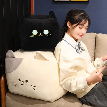 Cute Black White Kitten Soft Plush Toys
