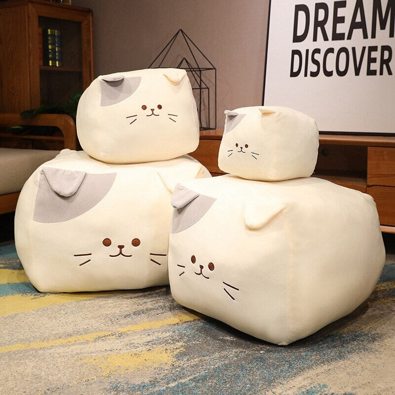 Cute Black White Kitten Soft Plush Toys
