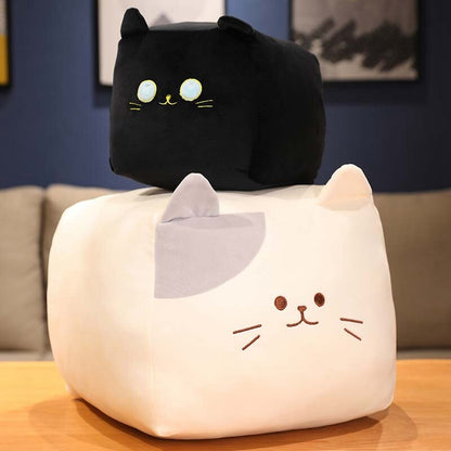 Cute Black White Kitten Soft Plush Toys