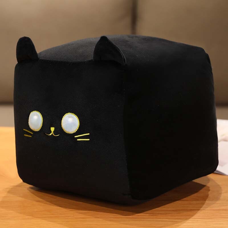 Cute Black White Kitten Soft Plush Toys