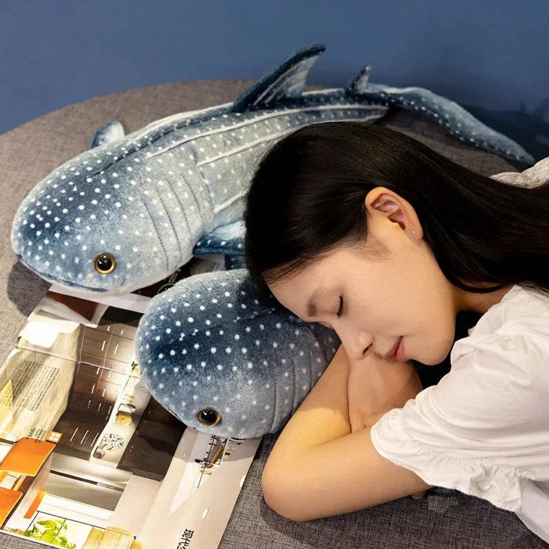 Cute Ocean Blue Plush Shark Toy