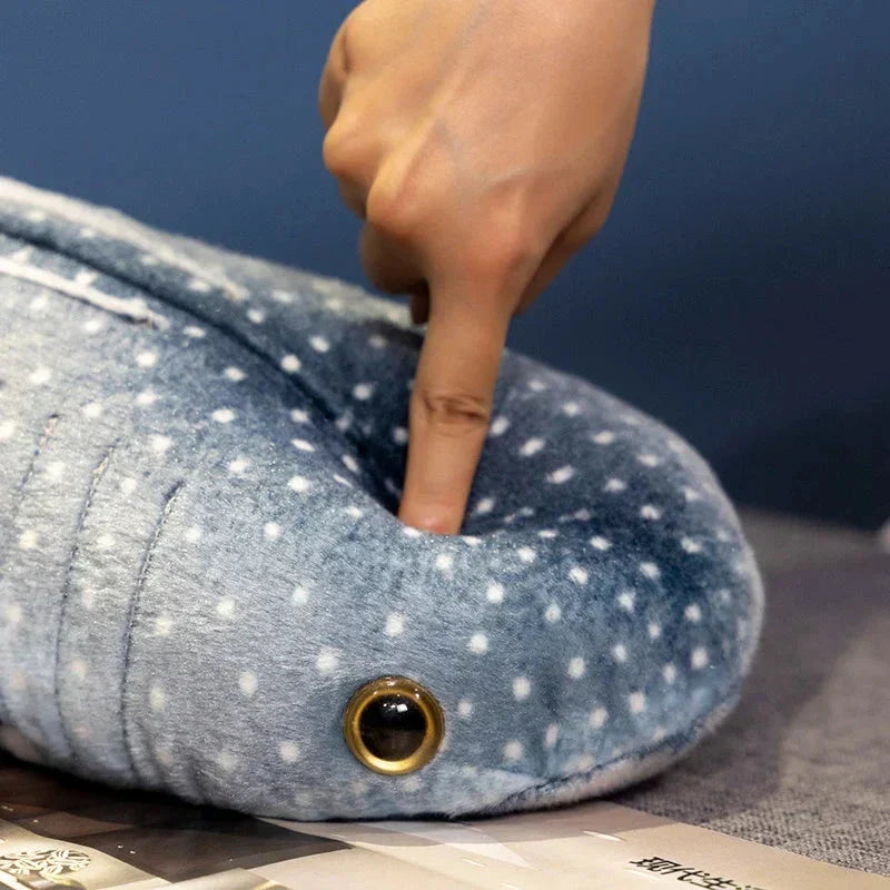Cute Ocean Blue Plush Shark Toy