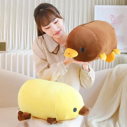 Cute Brown Yellow Duck Billed Plush Toy