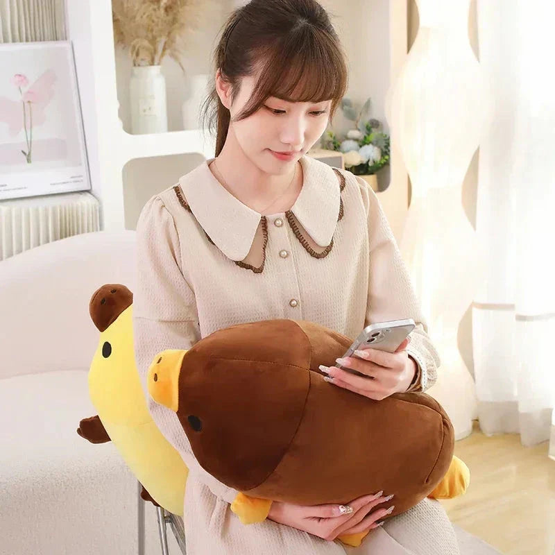 Cute Brown Yellow Duck Billed Plush Toy - Fesara