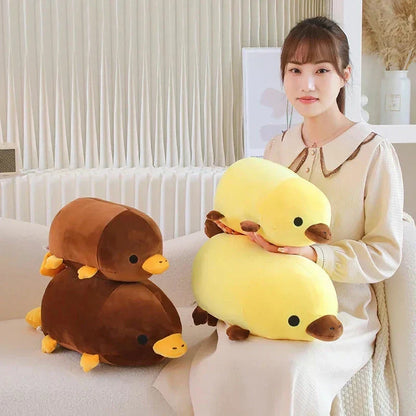 Cute Brown Yellow Duck Billed Plush Toy