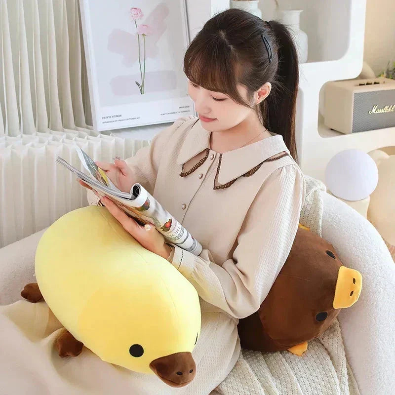 Cute Brown Yellow Duck Billed Plush Toy
