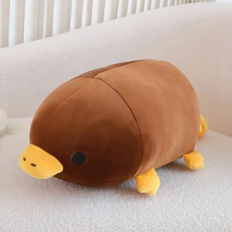 Cute Brown Yellow Duck Billed Plush Toy