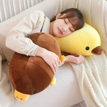 Cute Brown Yellow Duck Billed Plush Toy