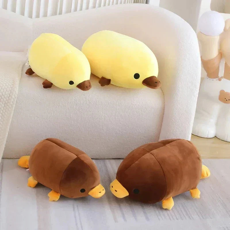 Cute Brown Yellow Duck Billed Plush Toy