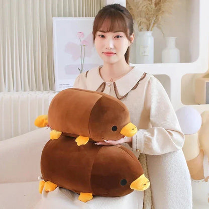 Cute Brown Yellow Duck Billed Plush Toy