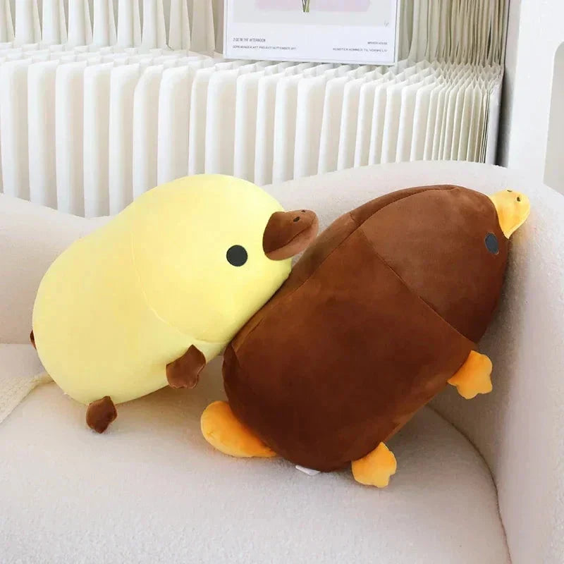 Cute Brown Yellow Duck Billed Plush Toy