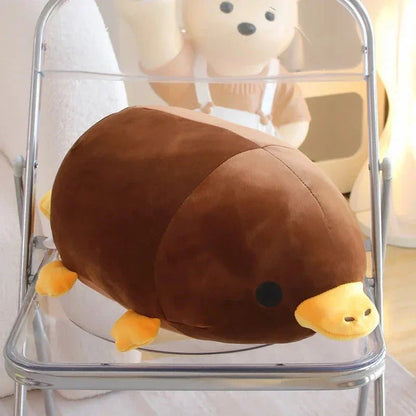 Cute Brown Yellow Duck Billed Plush Toy