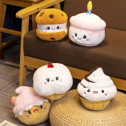 Cute Strawberry Muffin Soft Plush Toy - Fesara
