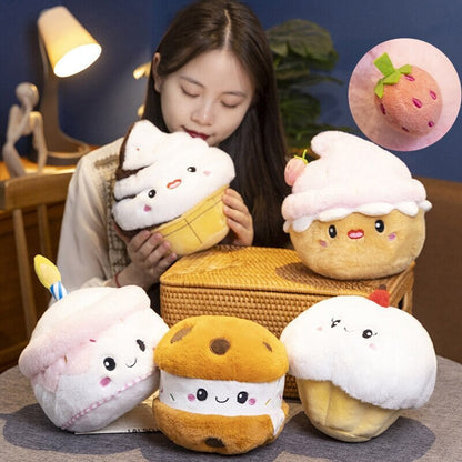 Cute Strawberry Muffin Soft Plush Toy
