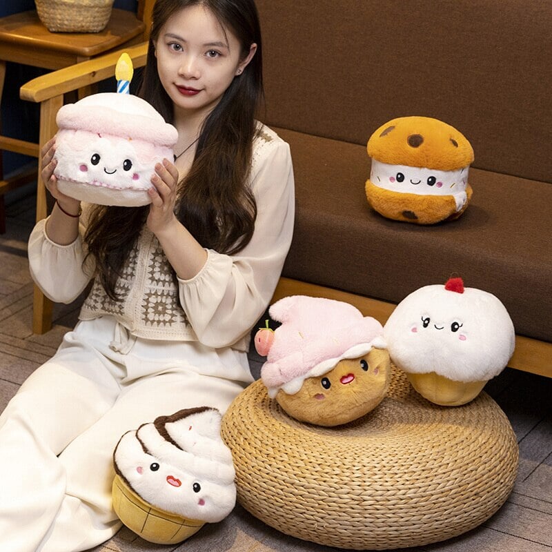 Cute Strawberry Muffin Soft Plush Toy