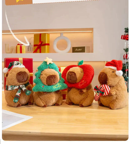 Adorable Christmas Capybara Soft Plush Toys