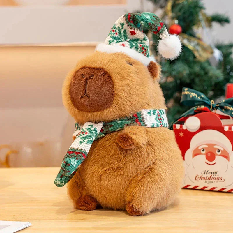Adorable Christmas Capybara Soft Plush Toys