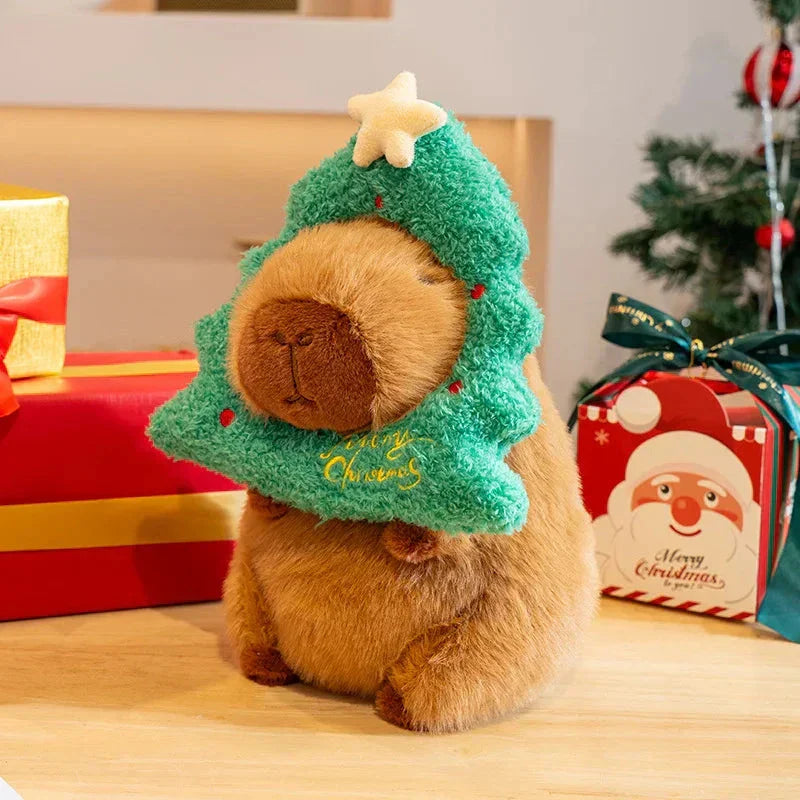Adorable Christmas Capybara Soft Plush Toys