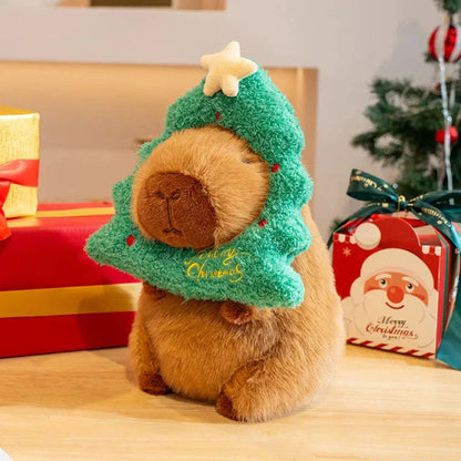 Adorable Christmas Capybara Soft Plush Toys