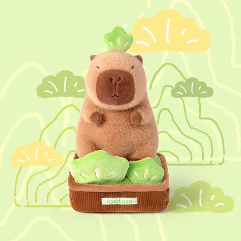 Cute Capybara Planter Soft Toy