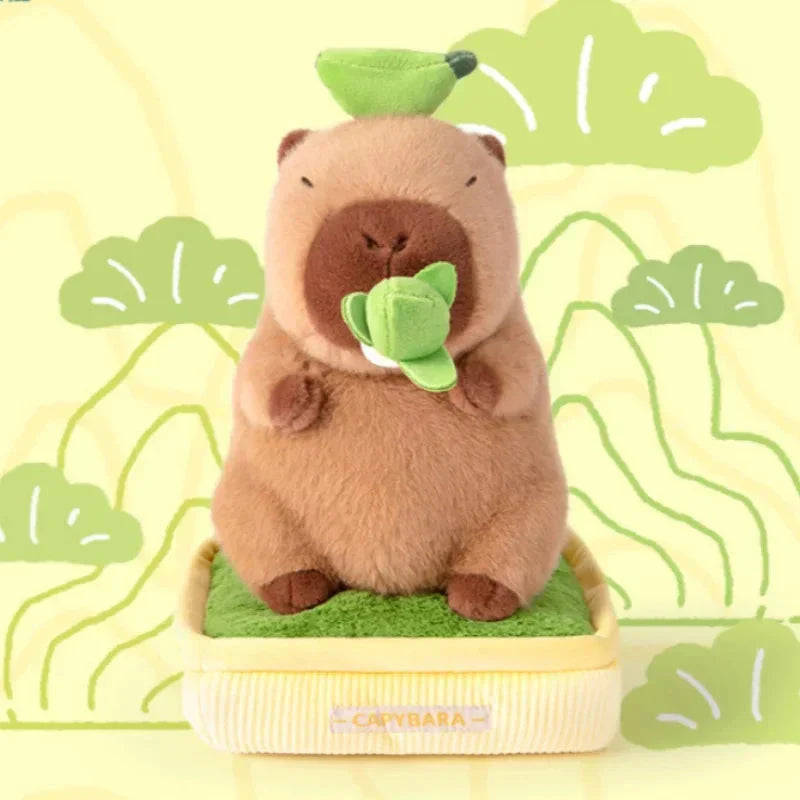 Cute Capybara Planter Soft Toy