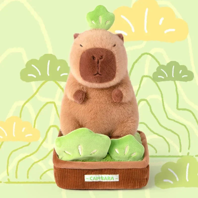 Cute Capybara Planter Soft Toy